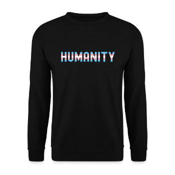 Transsexuell Pride Ladyboy Herren Damen Transe - Unisex Pullover - Schwarz - Vorne - Alina (178cm) & Michal (187cm)
