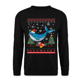 Alaska Geschenk Kinder Herren Damen USA Natur Eis - Unisex Pullover - Schwarz - Vorne - Alina (178cm) & Michal (187cm)