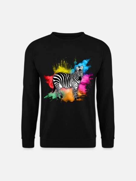 Zebra - Unisex Pullover - Schwarz