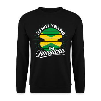 Jamaïque Fierté jamaïcaine Drapeau jamaïcain - Sweat-shirt Unisexe - noir - Devant - Alina (178cm) & Michal (187cm)