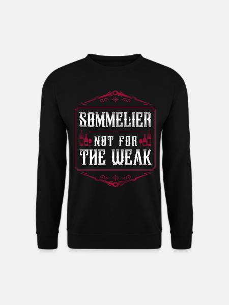Sommelier Wine Drinking Tasting - Unisex Sweatshirt - black