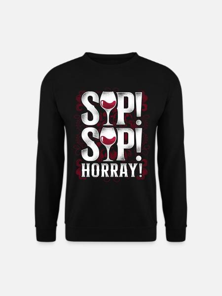 Sommelier Wine Drinking Tasting - Unisex Sweatshirt - black