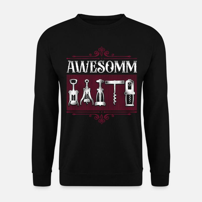 Sommelier Wine Drinking Tasting - Unisex Pullover - Schwarz