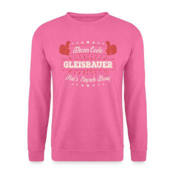 Dieser Coole Gleisbauer Geschenk Kollegen Spruch - Unisex Pullover - Pink - Vorne