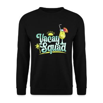 Voyage de vacances d’été Famille et amis Vacay Squad - Sweat-shirt Unisexe - noir - Devant - Alina (178cm) & Michal (187cm)