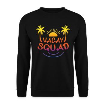 Voyage de vacances d’été Famille et amis Vacay Squad - Sweat-shirt Unisexe - noir - Devant - Alina (178cm) & Michal (187cm)