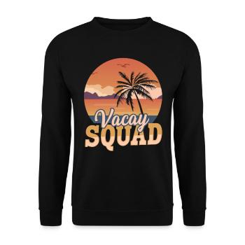 Voyage de vacances d’été Famille et amis Vacay Squad - Sweat-shirt Unisexe - noir - Devant - Alina (178cm) & Michal (187cm)