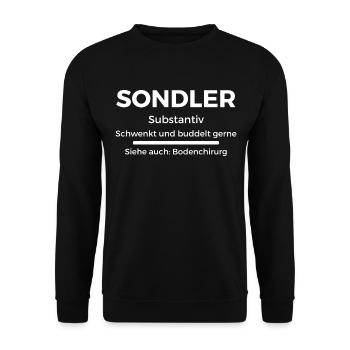 Sondeln Ausflug Sondengänger Geschenkidee - Unisex Pullover - Schwarz - Vorne - Alina (178cm) & Michal (187cm)
