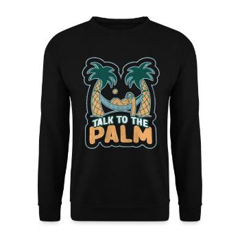 Vacay fashion sunglasses and pineapple for holidays - Unisex Sweatshirt - black - Front - Alina (178cm) & Michal (187cm)