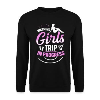 Girls Trip in Progress Vacances Girls Weekend - Sweat-shirt Unisexe - noir - Devant - Alina (178cm) & Michal (187cm)