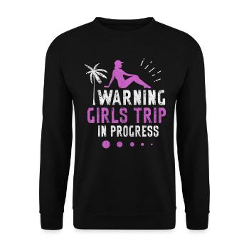 Girls Trip in Progress Vacances Girls Weekend - Sweat-shirt Unisexe - noir - Devant - Alina (178cm) & Michal (187cm)