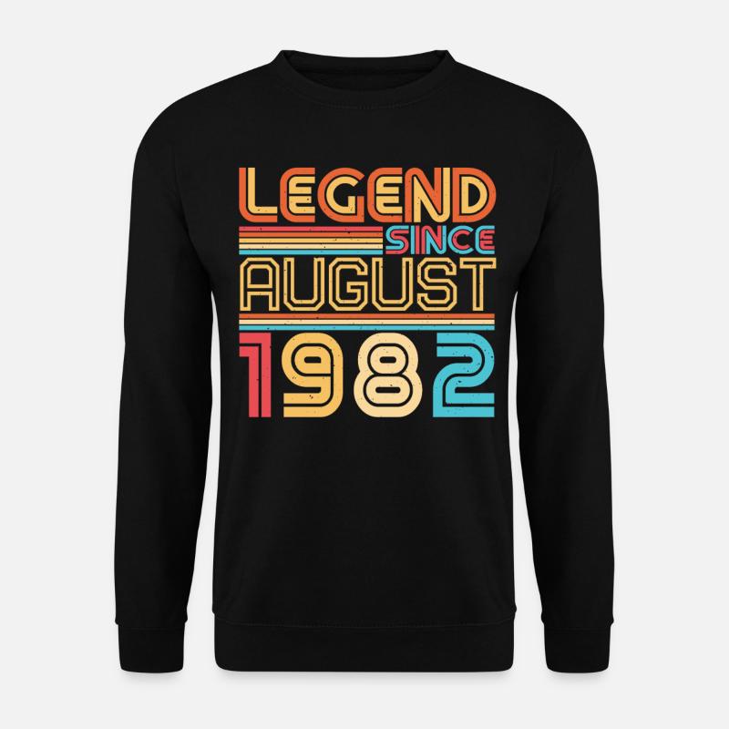 40th birthday August 1982 - Unisex Sweatshirt - black