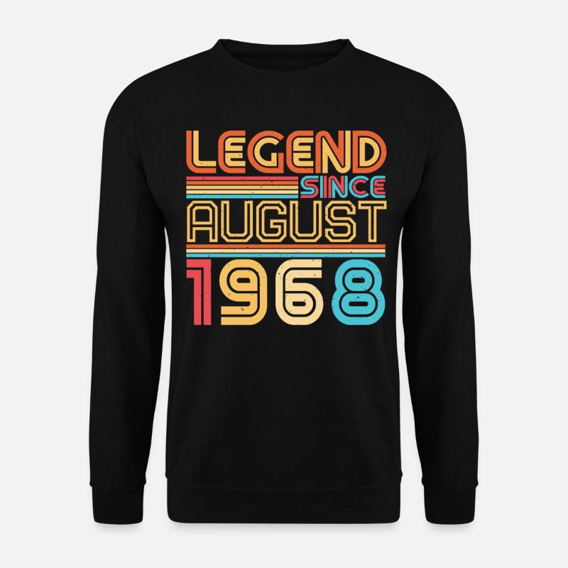 Mois de naissance Août 1968 - Sweat-shirt Unisexe - noir