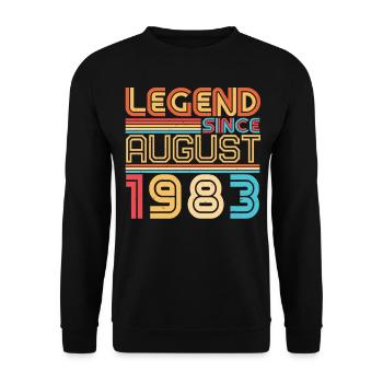 Année de construction Août 1983 - Sweat-shirt Unisexe - noir - Devant - Alina (178cm) & Michal (187cm)