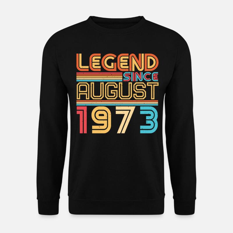 August 1973 Geschenkidee - Unisex Pullover - Schwarz