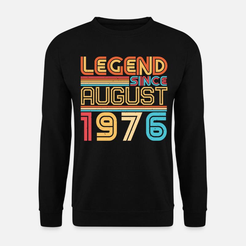 Août 1976 Idée cadeau - Sweat-shirt Unisexe - noir