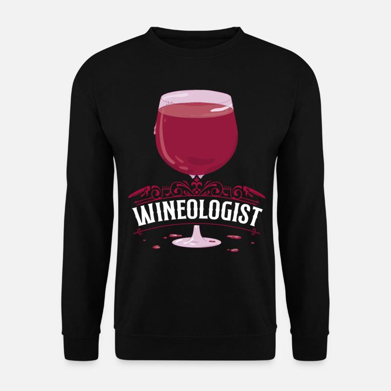 Sommelier Wine Drinking Tasting - Unisex Pullover - Schwarz