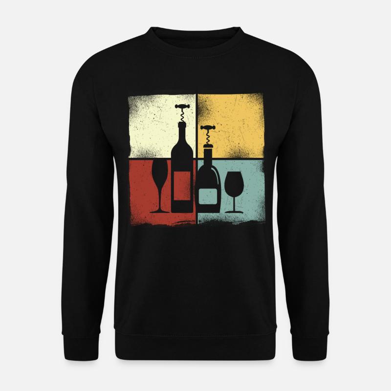 Sommelier Wine Drinking Tasting - Unisex Sweatshirt - black