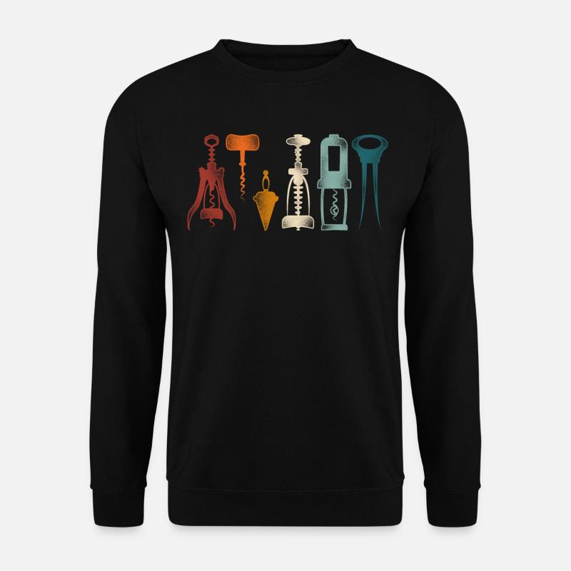 Sommelier Wine Drinking Tasting - Unisex Pullover - Schwarz