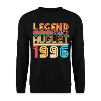 1996 August Retro - Unisex Sweatshirt - black - Front - Alina (178cm) & Michal (187cm)