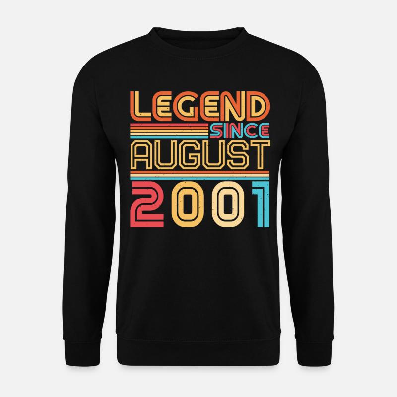 Born in August 2001 - Unisex Sweatshirt - black