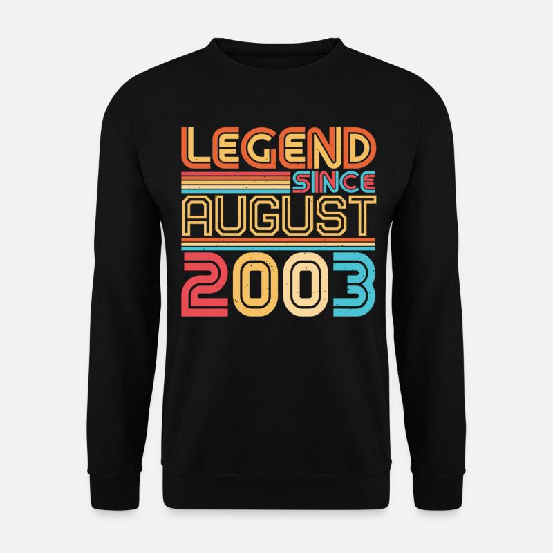 Geboren Im August 2003 - Unisex Pullover - Schwarz