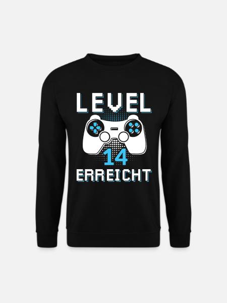 Level 14 Erreicht Gamer - Unisex Pullover - Schwarz