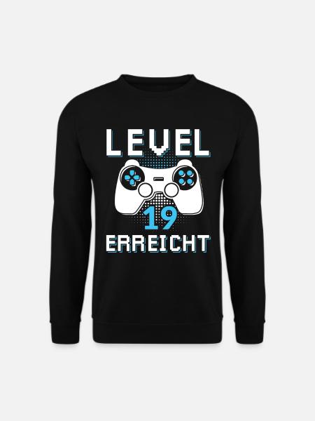 Level 19 Erreicht Gamer - Unisex Pullover - Schwarz