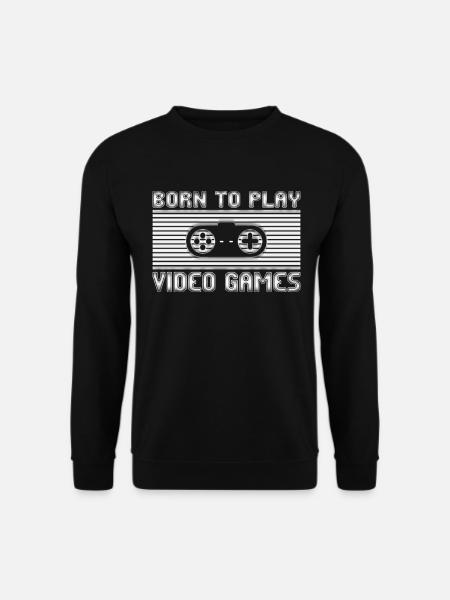 Play Video Games - Unisex Sweatshirt - black