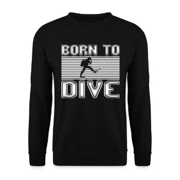Plonger - Sweat-shirt Unisexe - noir - Devant - Alina (178cm) & Michal (187cm)