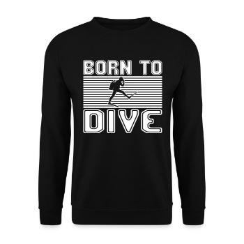 Plonger - Sweat-shirt Unisexe - noir - Devant - Alina (178cm) & Michal (187cm)