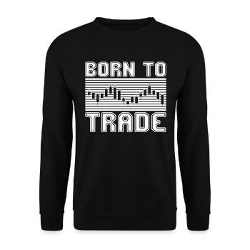 Trading - Unisex Sweatshirt - black - Front - Alina (178cm) & Michal (187cm)