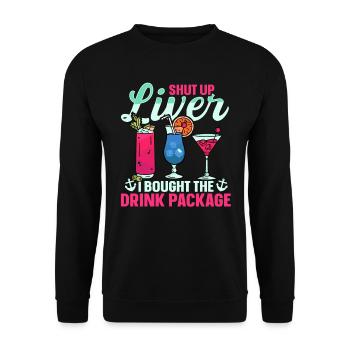 J’ai acheté le forfait boisson Fun Cruise - Sweat-shirt Unisexe - noir - Devant - Alina (178cm) & Michal (187cm)