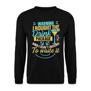 J’ai acheté le forfait boisson Cruise Holiday - Sweat-shirt Unisexe - noir - Devant - Alina (178cm) & Michal (187cm)