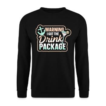 J’ai acheté le forfait boisson Cruise Holiday - Sweat-shirt Unisexe - noir - Devant - Alina (178cm) & Michal (187cm)