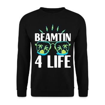 Beamter Beamtin Verbeamtung - Unisex Pullover - Schwarz - Vorne - Alina (178cm) & Michal (187cm)