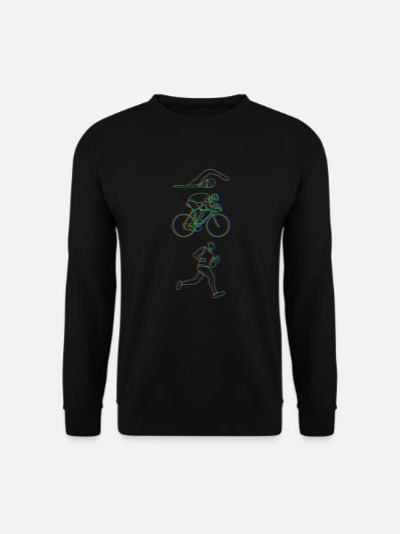 Triathlon Trippy Hamsa - Unisex Pullover - Schwarz
