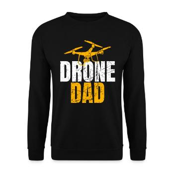 Drone Dad Drone Pilote Opérateur de Drone - Sweat-shirt Unisexe - noir - Devant - Alina (178cm) & Michal (187cm)