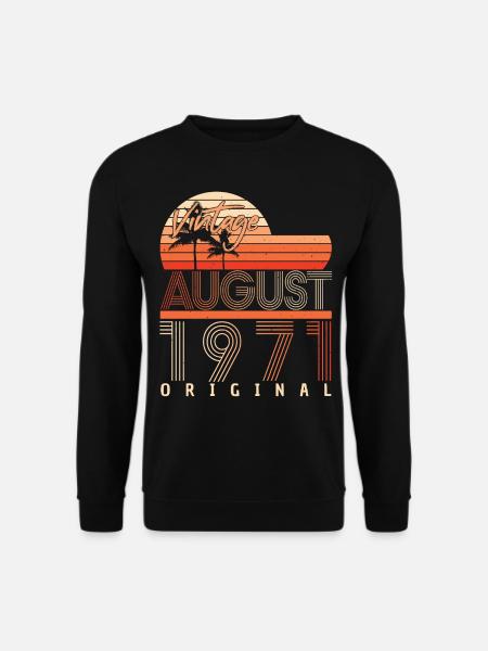 Millésime 1971 Août - Sweat-shirt Unisexe - noir