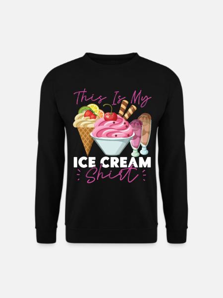 Ice Cream Cone This Is My Ice - Unisex Pullover - Schwarz