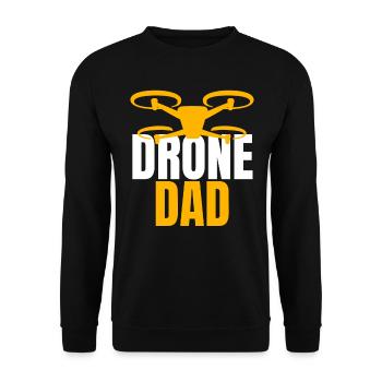 Drone Dad Drone Pilot Drone Operator - Unisex Sweatshirt - black - Front - Alina (178cm) & Michal (187cm)