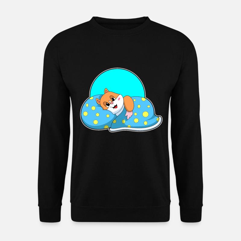 Hamsters sleeping with blankets - Unisex Sweatshirt - black