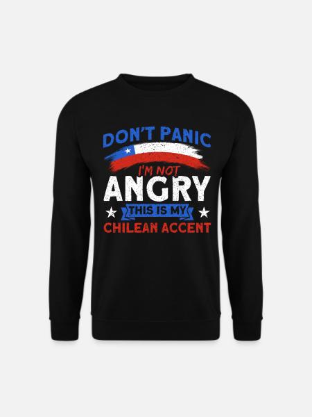 My Chilean Accent Chile Souvenir - Unisex Sweatshirt - black