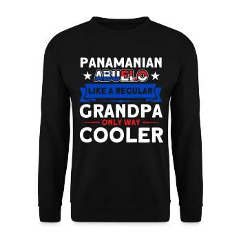 Panaman Abuelo Grandpa Panama Souvenir - Sweat-shirt Unisexe - noir - Devant - Alina (178cm) & Michal (187cm)