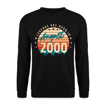 Legendary August 2000 - Unisex Sweatshirt - black - Front - Alina (178cm) & Michal (187cm)