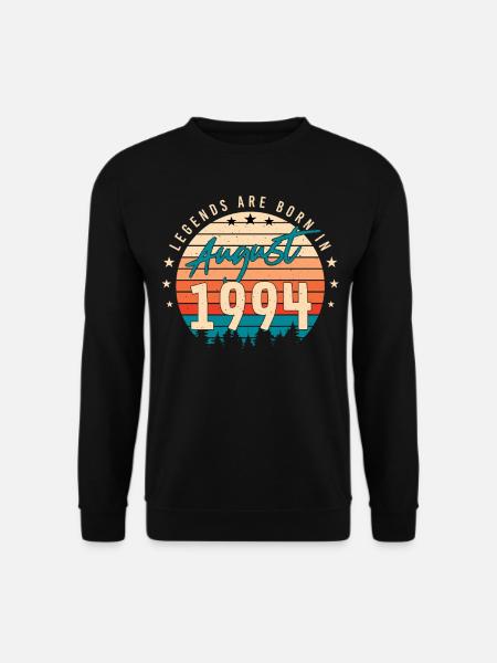1994 August Geschenkidee - Unisex Pullover - Schwarz