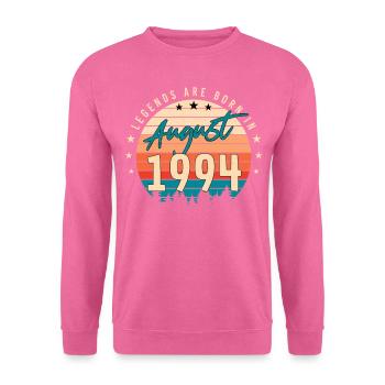 1994 August Geschenkidee - Unisex Pullover - Pink - Vorne