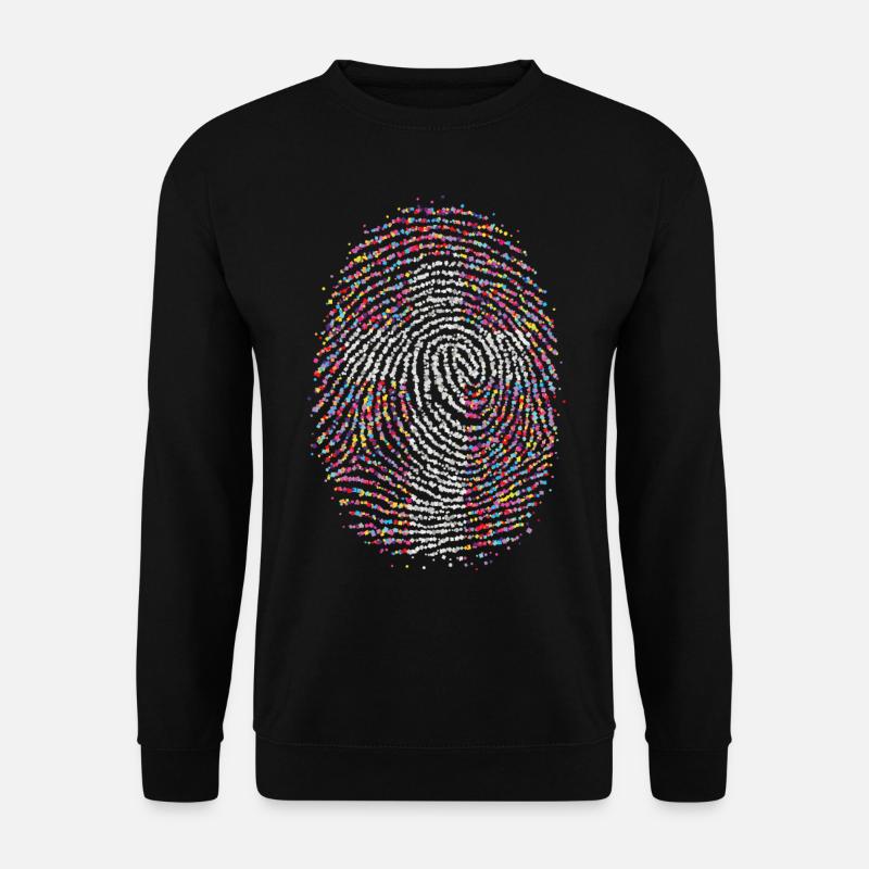 Empreinte digitale Croix Foi Culte Culte - Sweat-shirt Unisexe - noir
