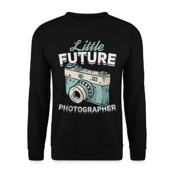 Photography lovers photograph small - Unisex Sweatshirt - black - Front - Alina (178cm) & Michal (187cm)