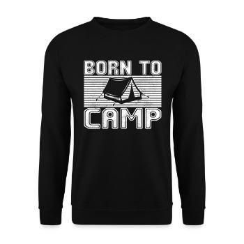 Camp - Unisex Sweatshirt - black - Front - Alina (178cm) & Michal (187cm)